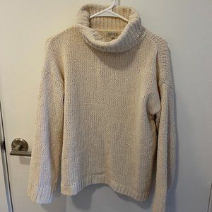 off white knit turtleneck sweater